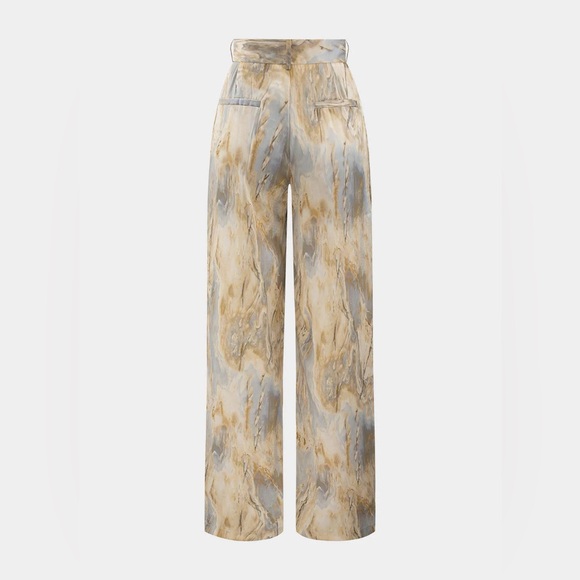 Micas Marble Print High-Waisted Pants –‎ XS NWT - Picture 2 of 4